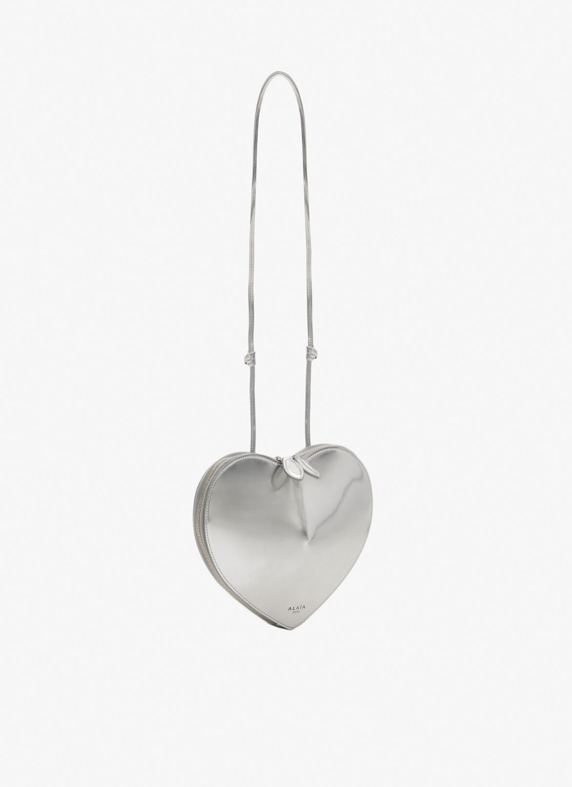 Le Cœur bag in calfskin ALAÏA SILVER LE CŒUR BAG IN CALFSKIN